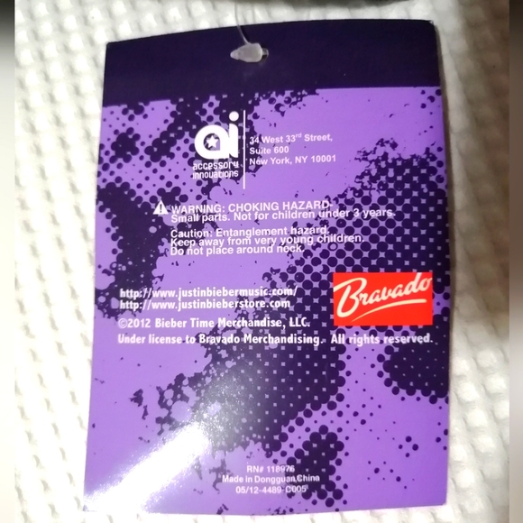 Justin Bieber Pop Music "Justin Forever" 2012 Zippered Purse / Tote NWT - Picture 7 of 7